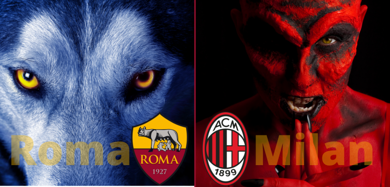 Roma Milan halloween